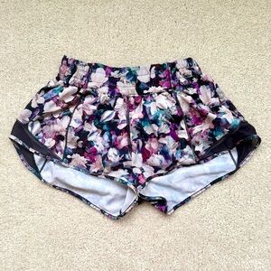 Lululemon Hotty Hot Low-Rise Lined Floral Shorts